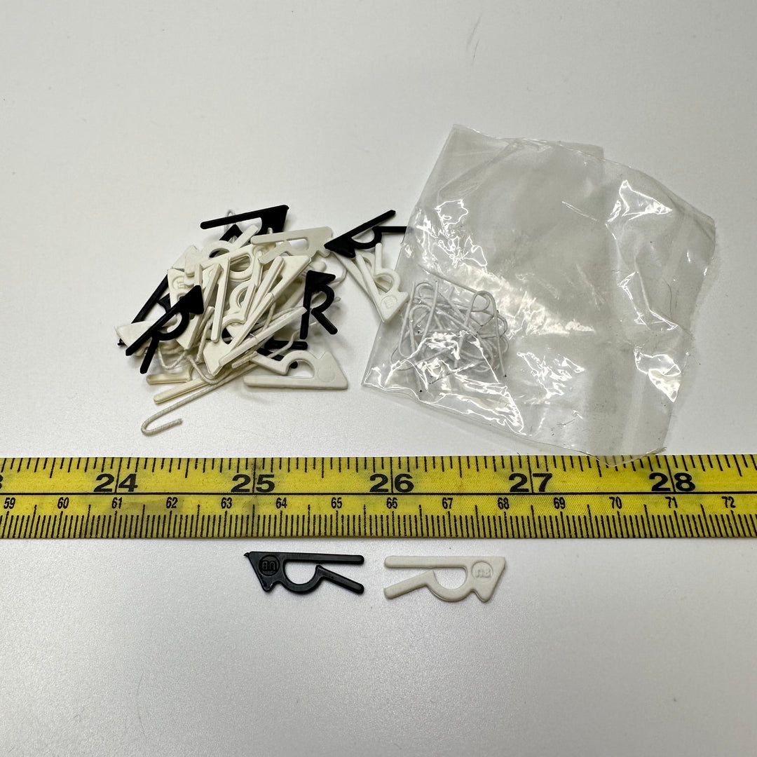 Clips - White/Black - 10 Pack