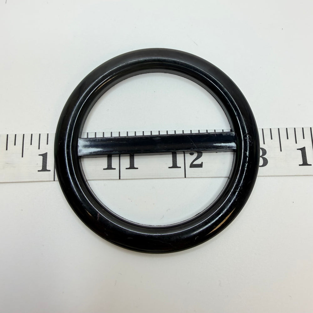 Plastic Belt Buckle Notions - Black - Individual