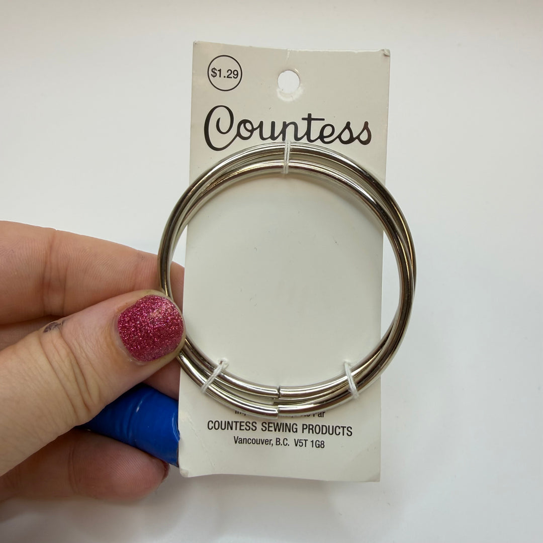 Metal Ring Notions - Silver - 2 Pack