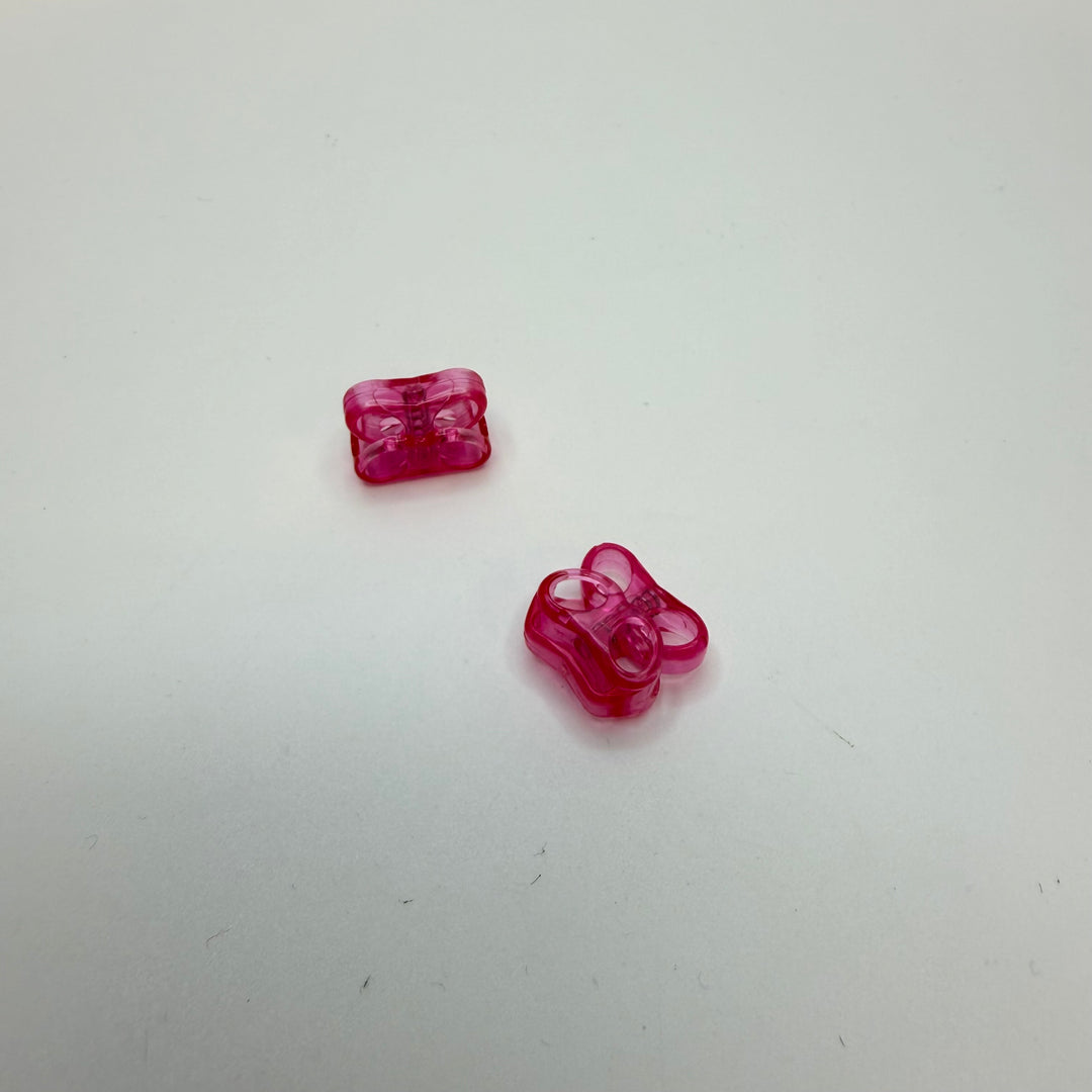 Plastic Spring Toggle Stopper Notions - Pink - 2 Pack