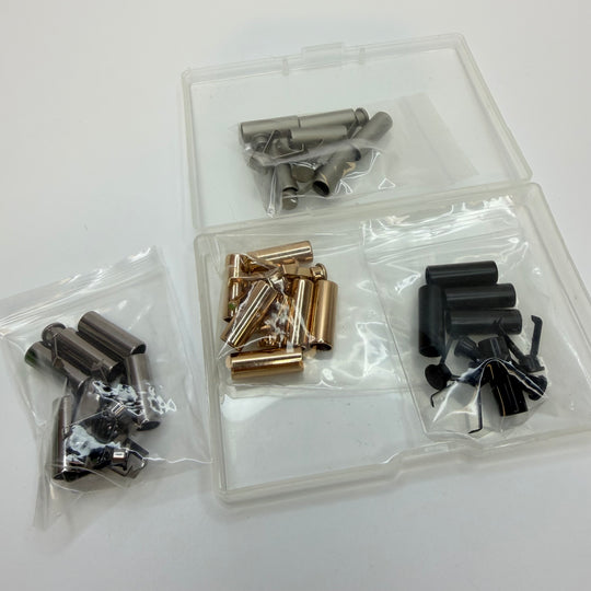 Metal Drawstring Cord Stopper Set Notions - Multi Metals - 24 Pack