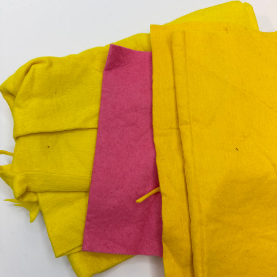 Felt - Yellow/Pink - 3 Pack