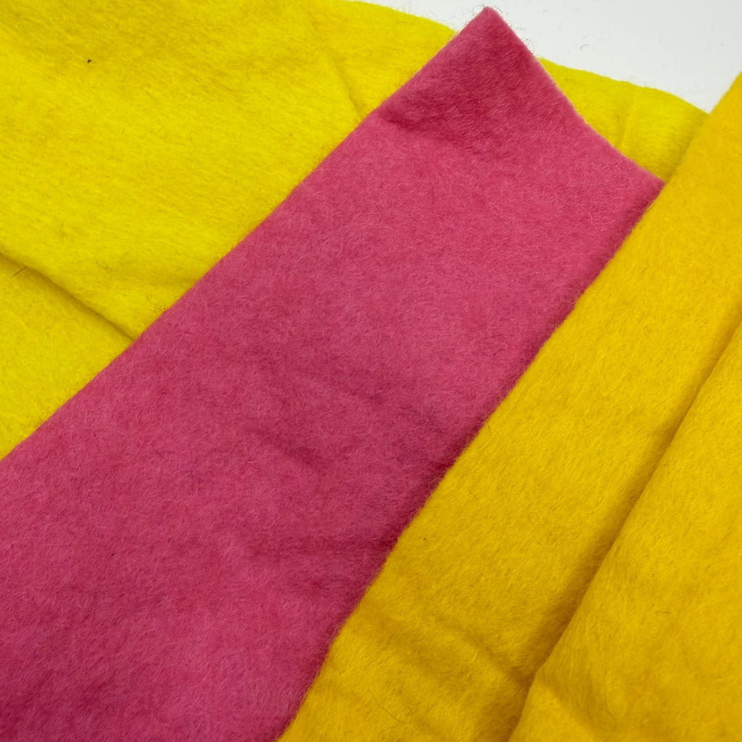 Felt - Yellow/Pink - 3 Pack
