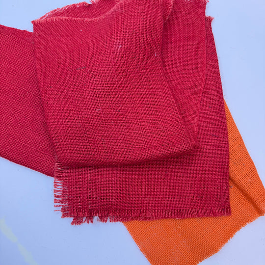 Burlap Felt - Red/Orange - 3 Pack