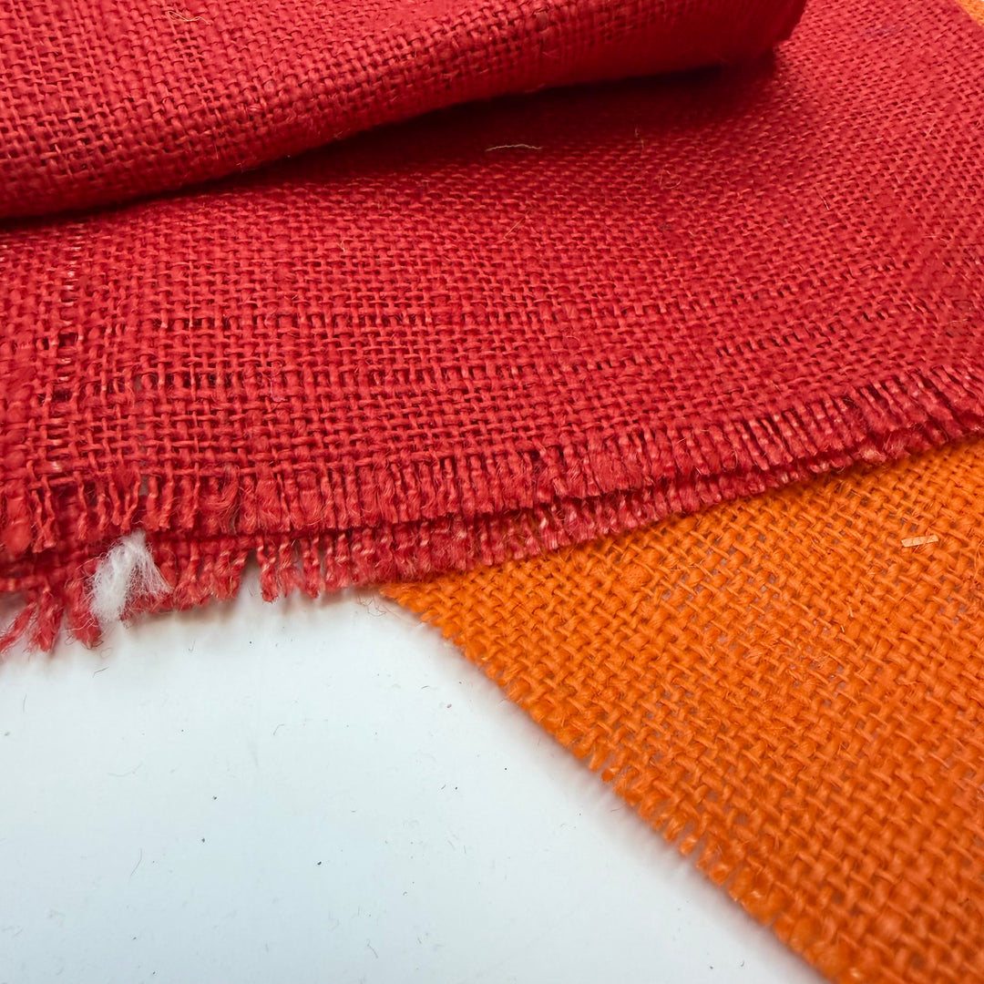 Burlap Felt - Red/Orange - 3 Pack