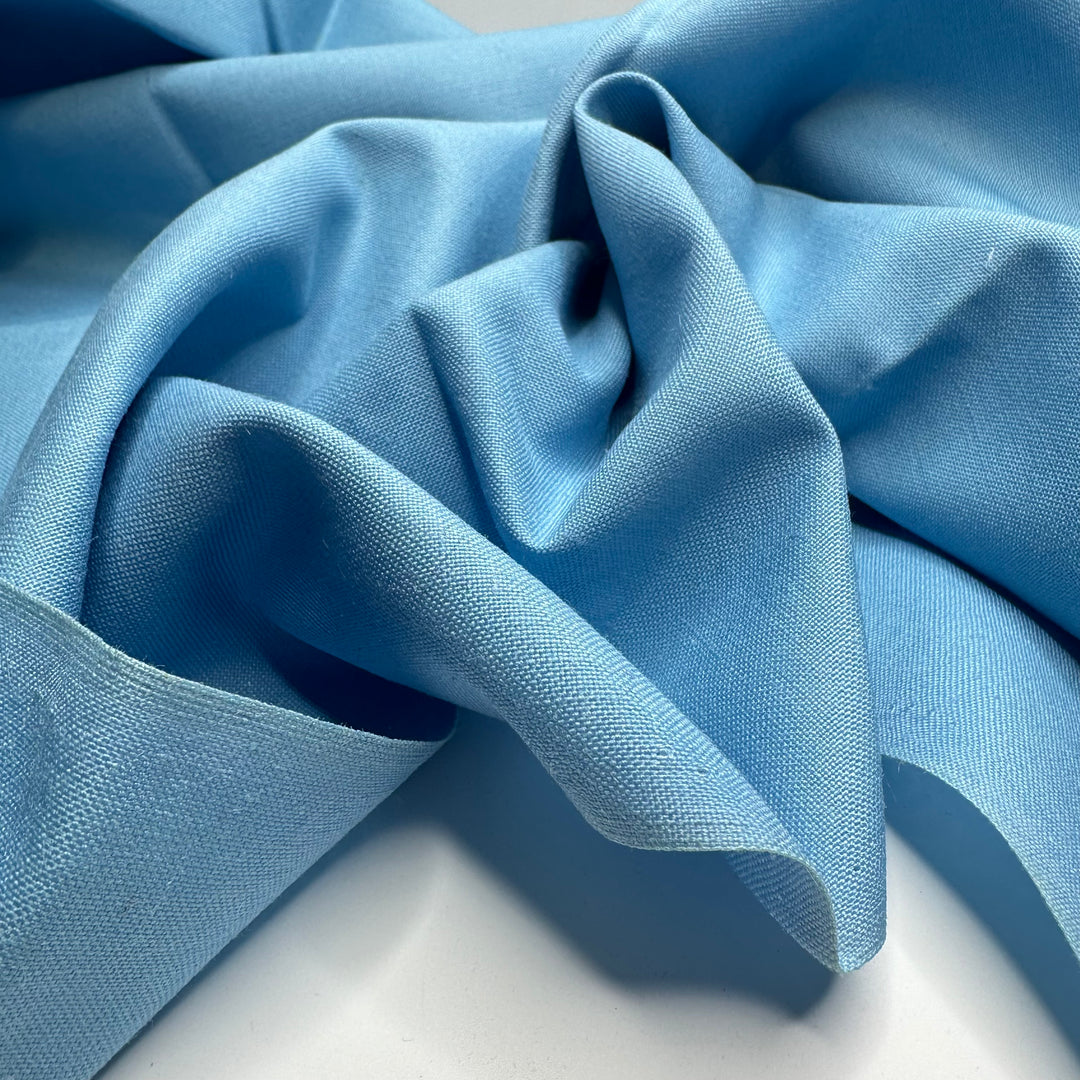 Blue Daydream - Poly Woven - Light Blue - 1.7M Bundle - FABCYCLE Deadstock and Sustainble Fabrics and Sewing Supplies