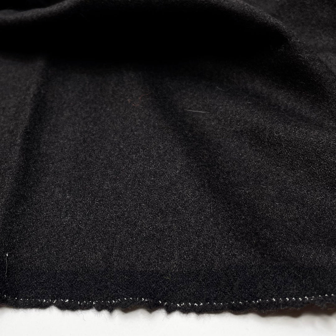 Camp Trip - Wool Woven - Black - 1.7M Bundle - FABCYCLE Deadstock and Sustainble Fabrics and Sewing Supplies