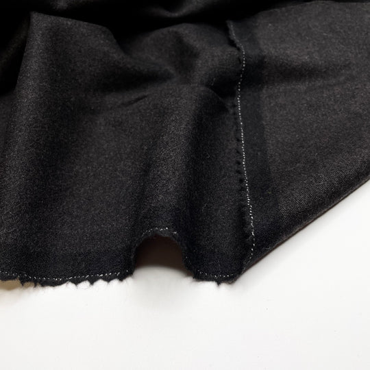 Camp Trip - Wool Woven - Black - 1.7M Bundle - FABCYCLE Deadstock and Sustainble Fabrics and Sewing Supplies