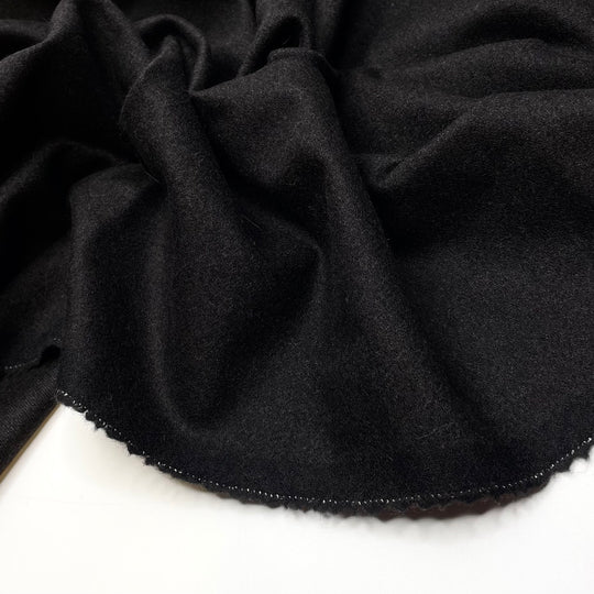 Camp Trip - Wool Woven - Black - 1.7M Bundle - FABCYCLE Deadstock and Sustainble Fabrics and Sewing Supplies