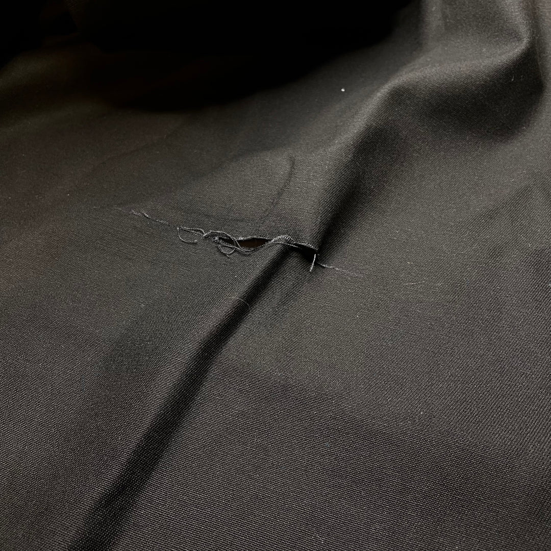 Stiff Upper Lip - Twill Weave Cotton Blend Woven - Black - 2M Bundle - FABCYCLE Deadstock and Sustainble Fabrics and Sewing Supplies