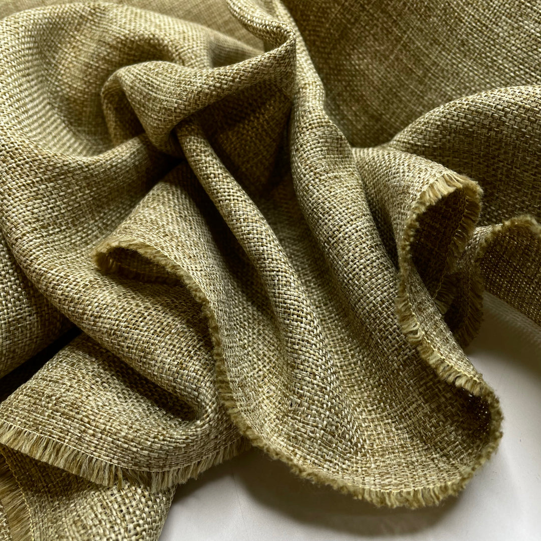 Running Around The Corn Maze - Poly Woven - Light Gold/Beige - Bundles - FABCYCLE Deadstock and Sustainble Fabrics and Sewing Supplies