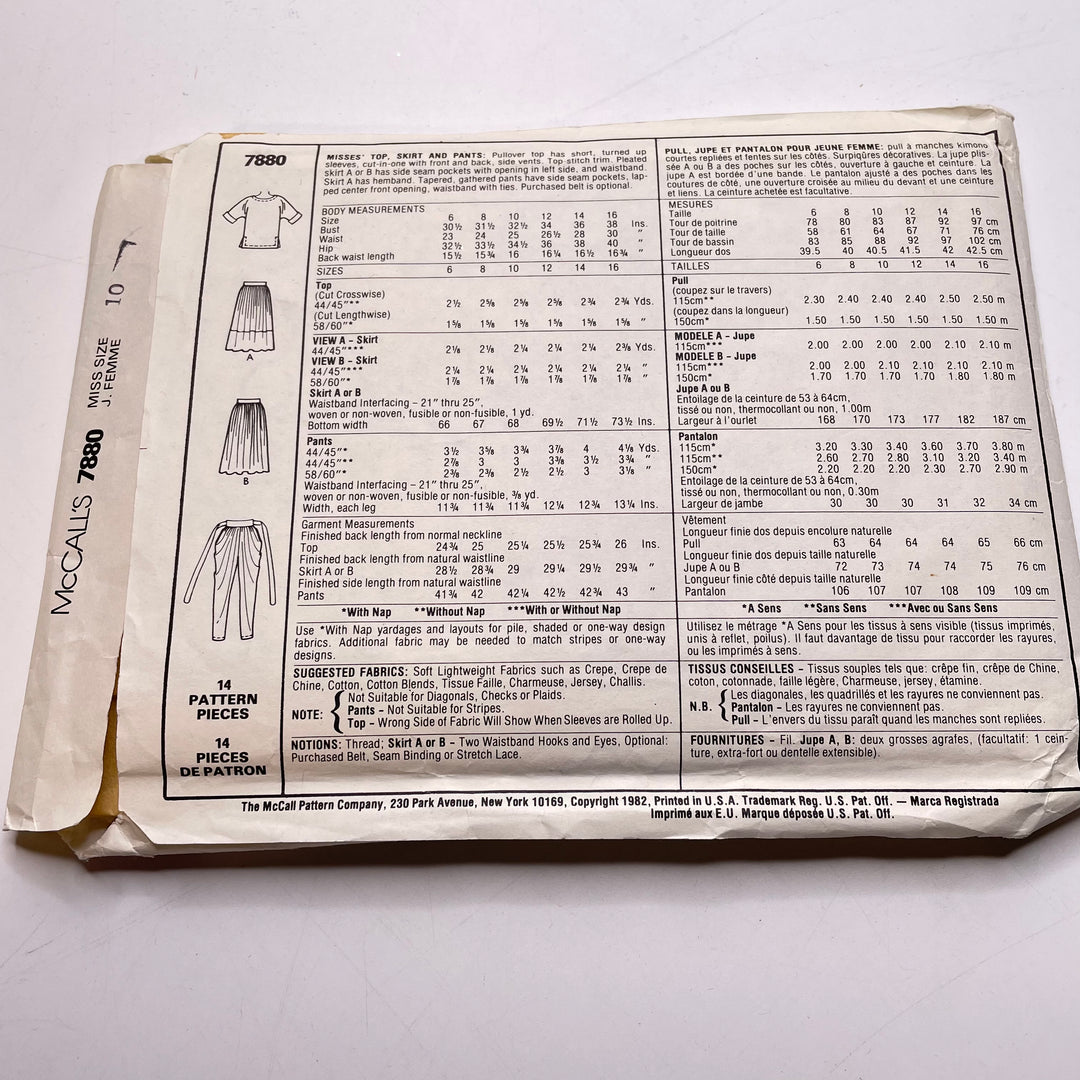 Sewing Pattern - Womenswear - McCall&