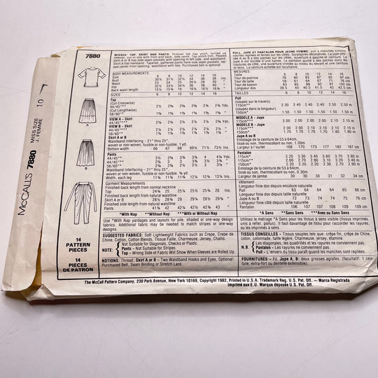 Sewing Pattern - Womenswear - McCall&