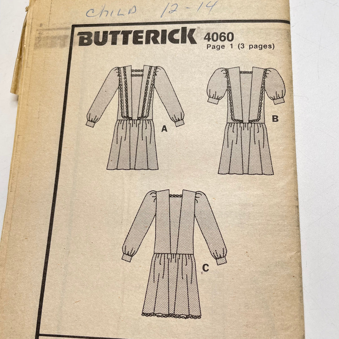 Sewing Pattern - Childrenswear - Butterick 4060