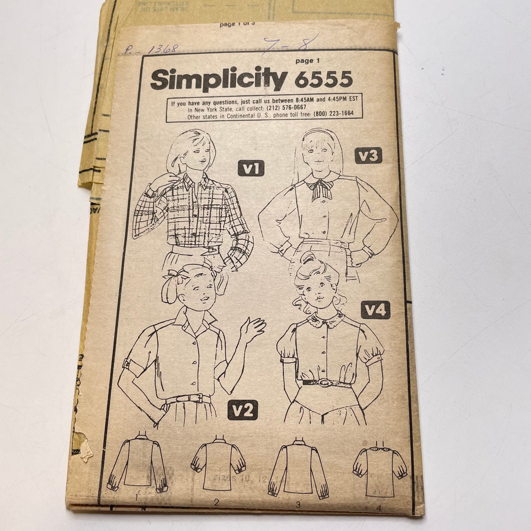 Sewing Pattern - Childrenswear - Simplicity 6555