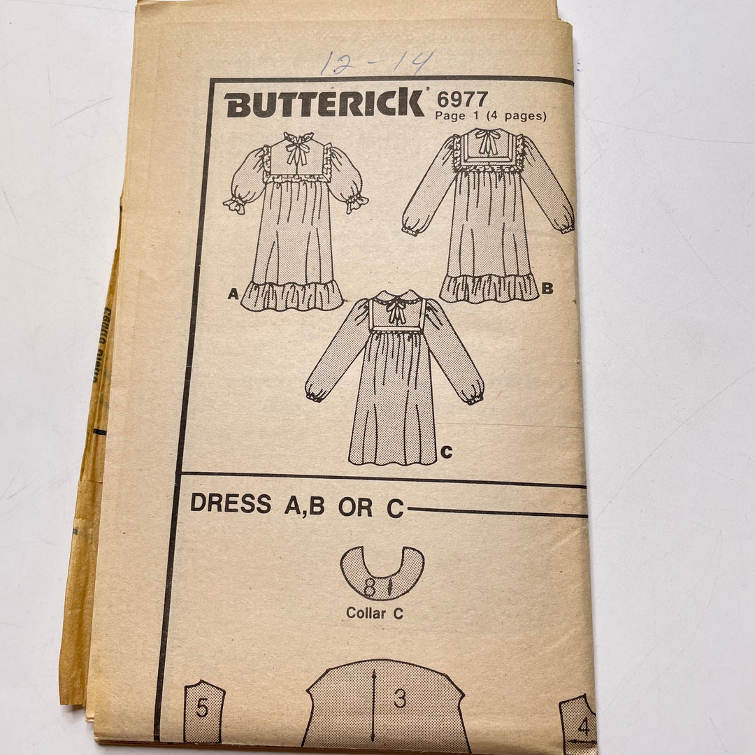 Sewing Pattern - Junior - Butterick 6977