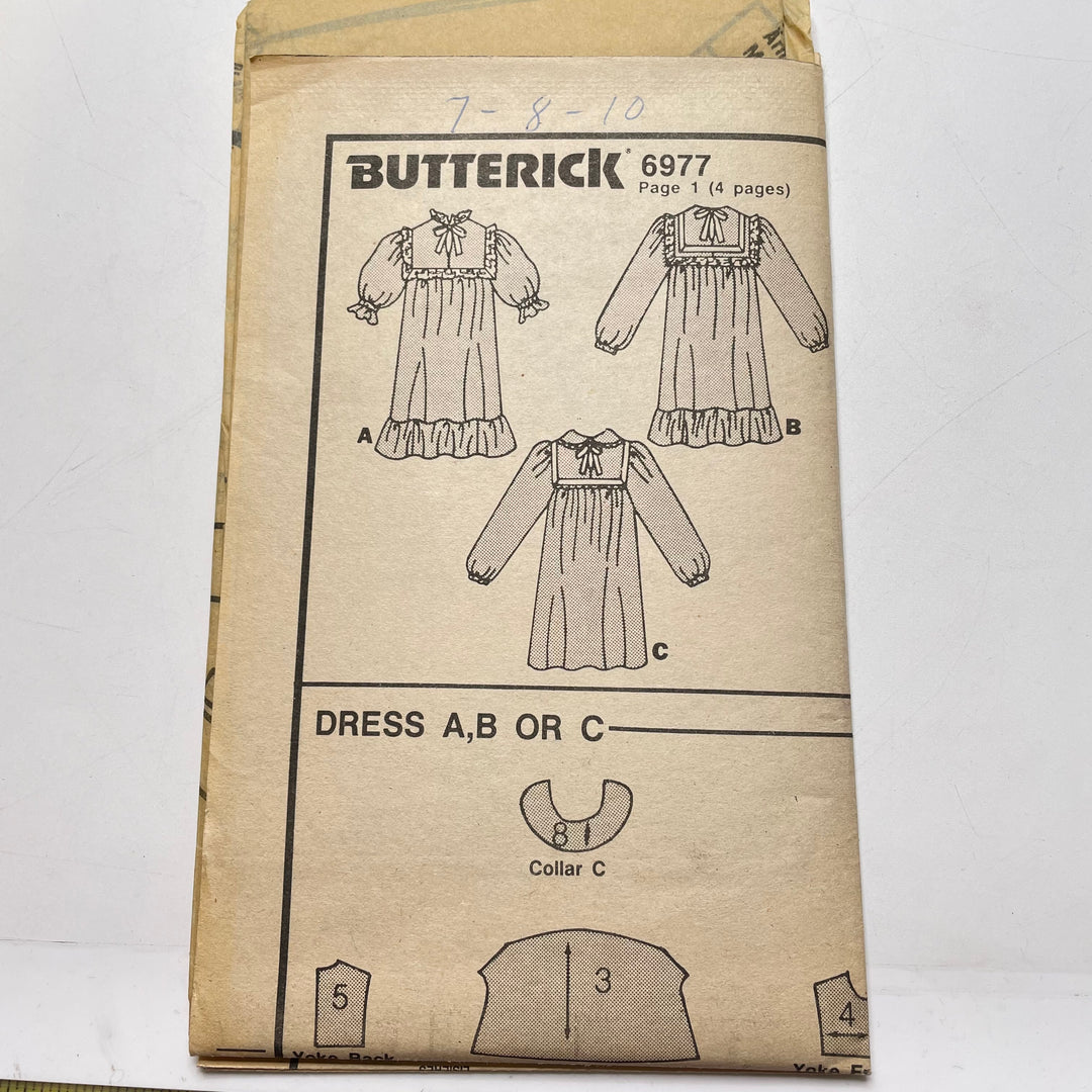 Sewing Pattern - Childrenswear - Butterick 6977