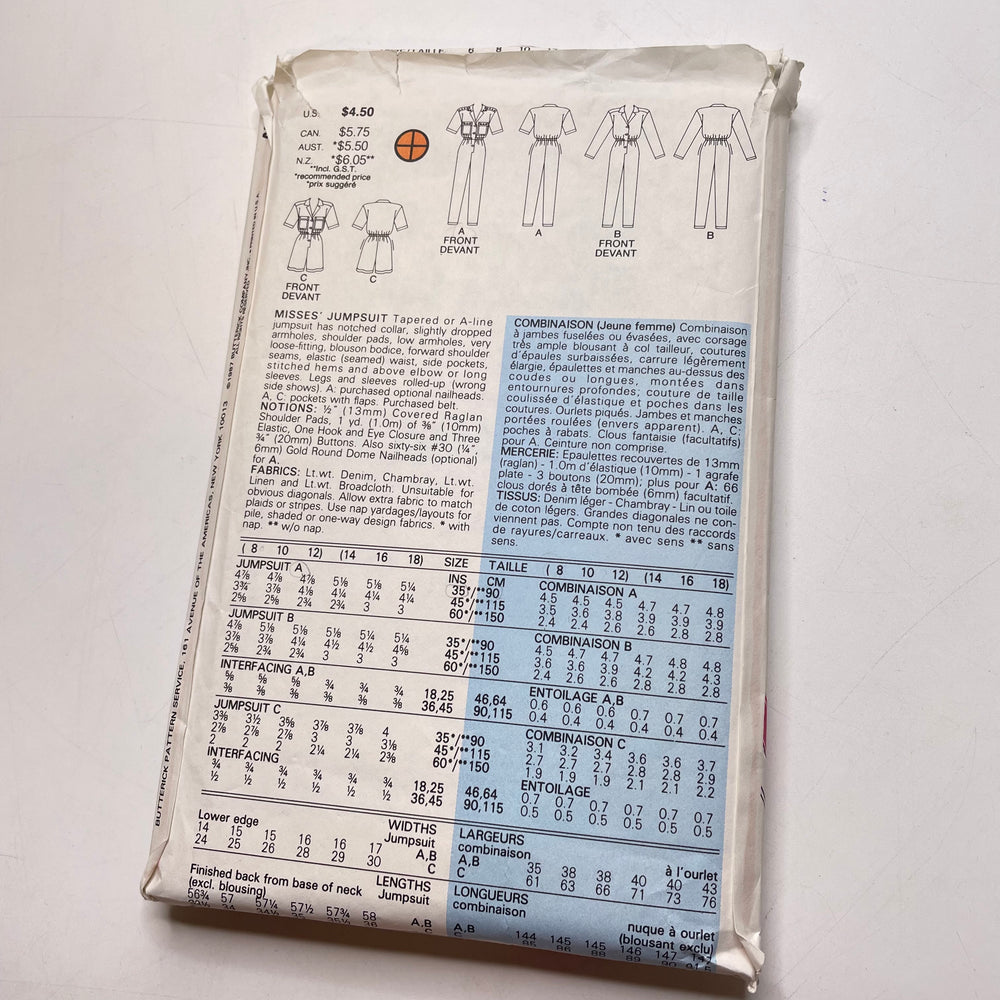 Sewing Pattern - Womenswear - Butterick 4844