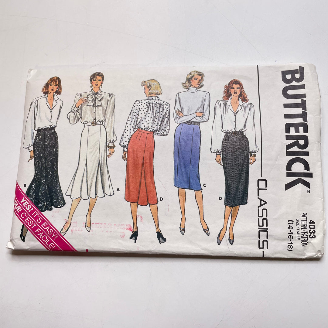 Sewing Pattern - Womenswear - Butterick 4033