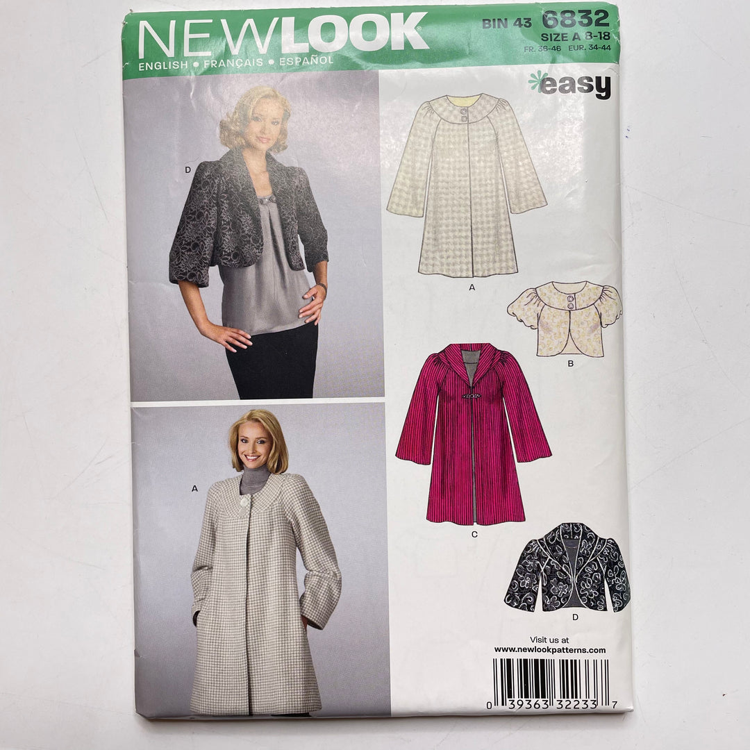 Sewing Pattern - Womenswear - New Look 6832