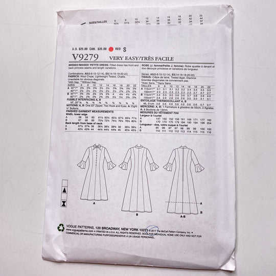 Sewing Pattern - Womenswear - Vogue V9279