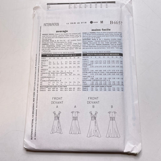 Sewing Pattern - Womenswear - Butterick B4657