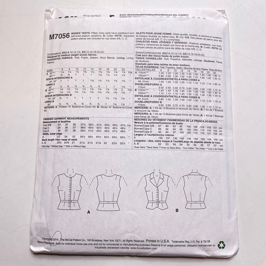 Sewing Pattern - Womenswear - McCall&