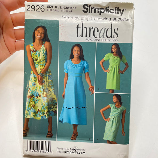 Sewing Pattern - Womenswear - Simplicity 2926