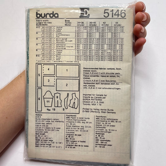 Sewing Pattern - Womenswear - Burda 5146