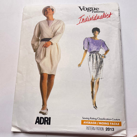 Sewing Pattern - Womenswear - Vogue 2013