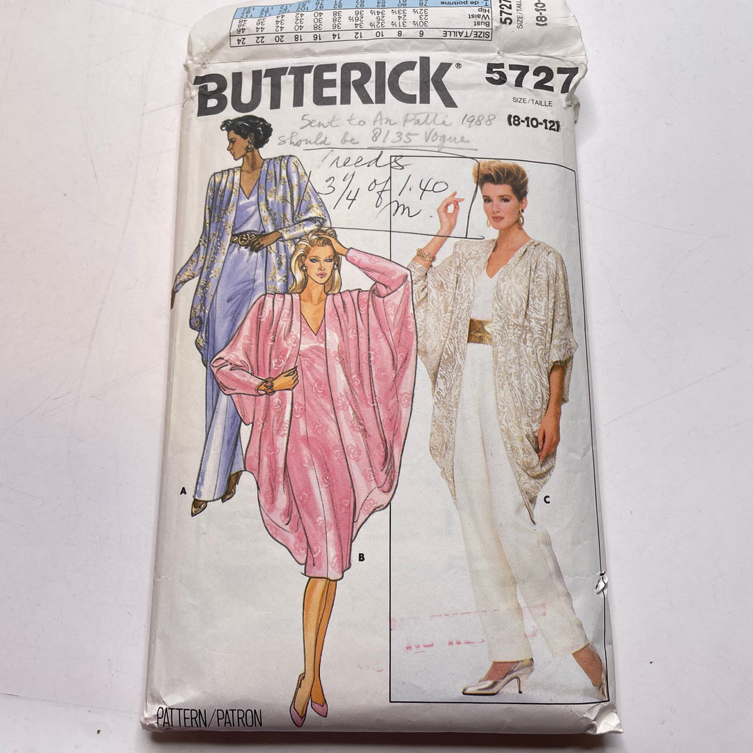 Sewing Pattern - Womenswear - Butterick 5727