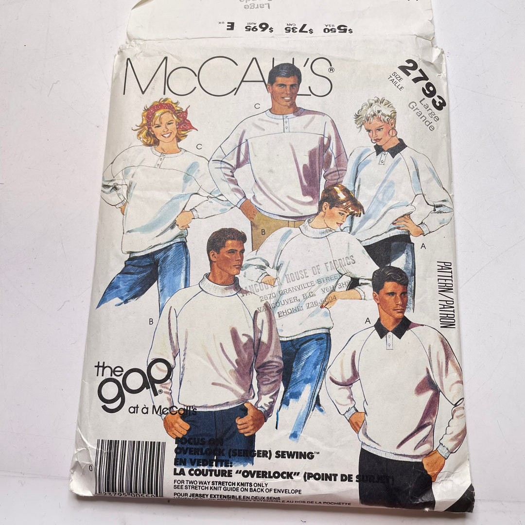 Sewing Pattern - Unisex - McCall&