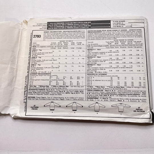 Sewing Pattern - Unisex - McCall&