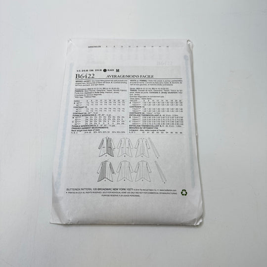 Sewing Pattern - Womenswear - Butterick B6422
