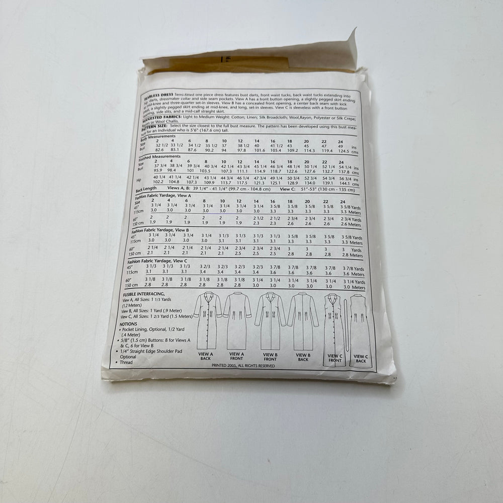 Sewing Pattern - Womenswear - Cecelia Podolak 107