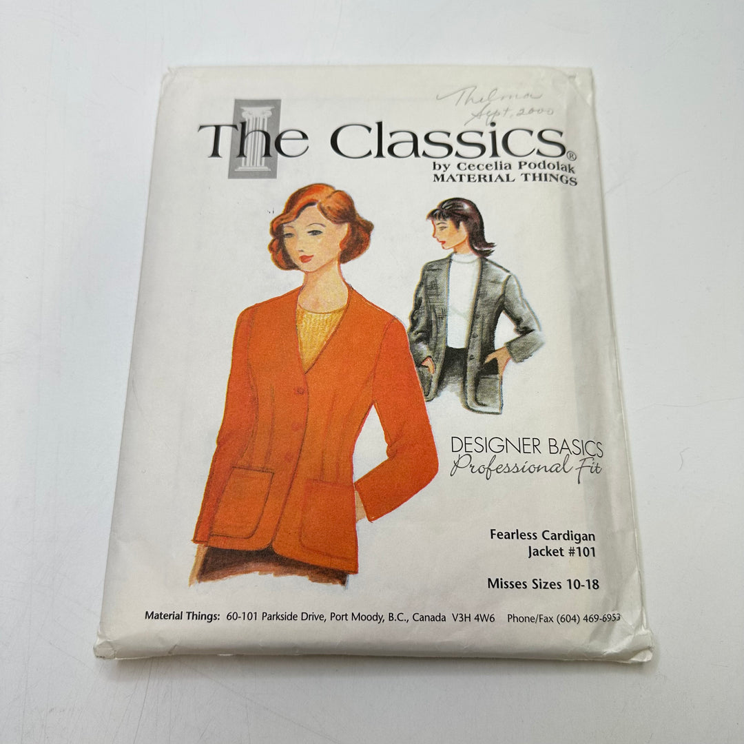 Sewing Pattern - Womenswear - Cecelia Podolak 101