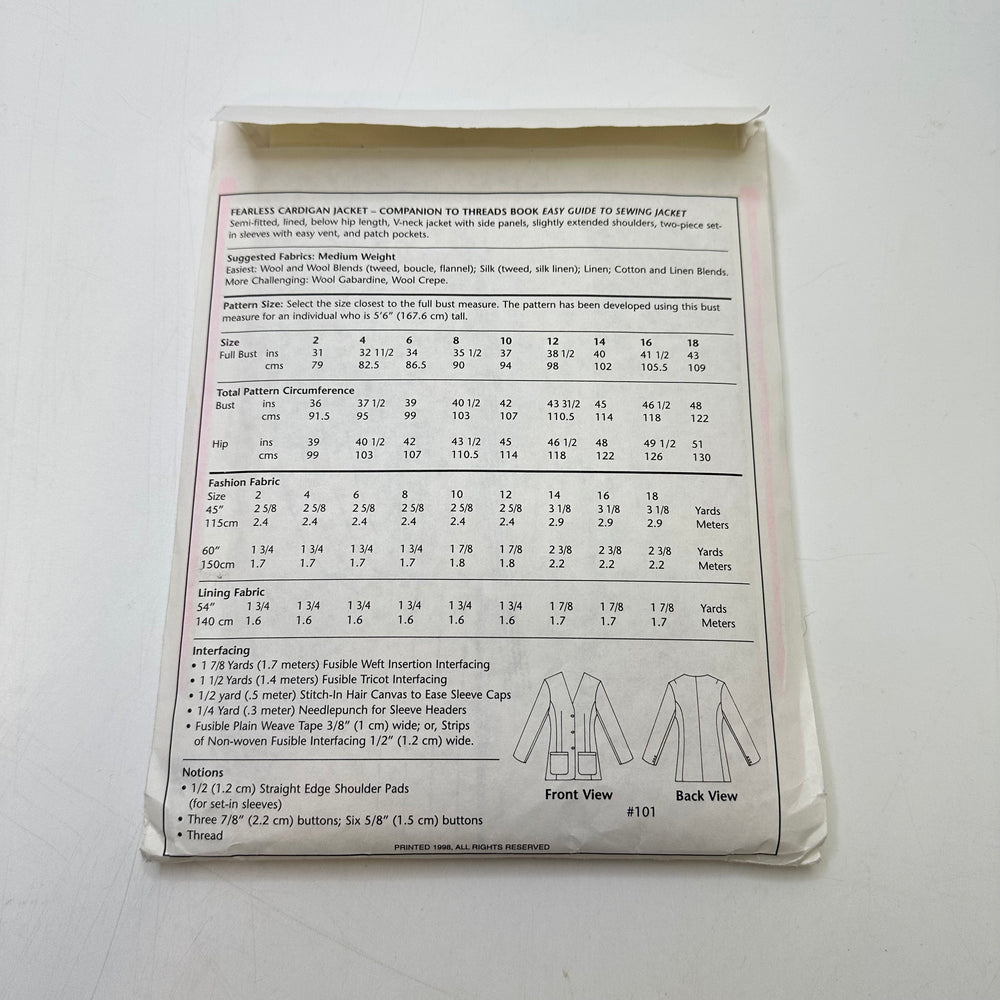 Sewing Pattern - Womenswear - Cecelia Podolak 101