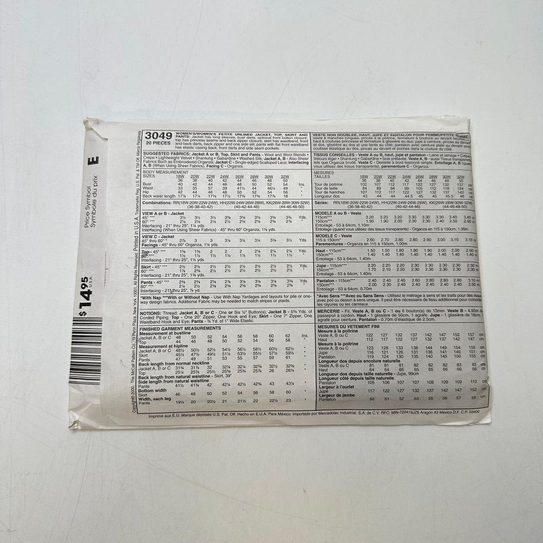 Sewing Pattern - Womenswear - McCall&