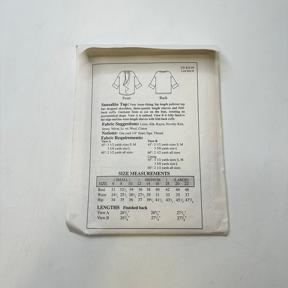 Sewing Pattern - Womenswear - The Sewing Workshop
