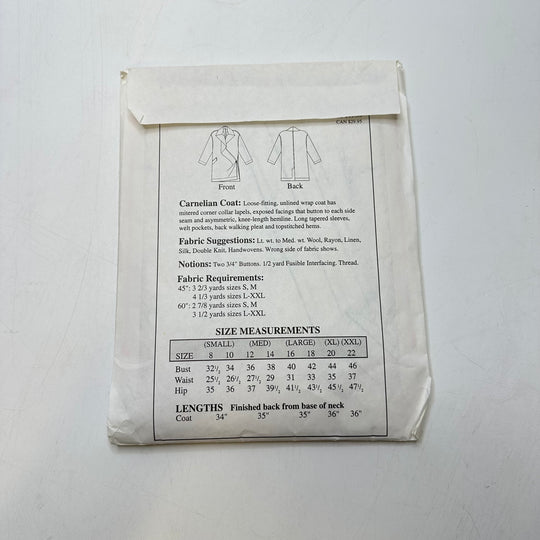 Sewing Pattern - Womenswear - The Sewing Workshop