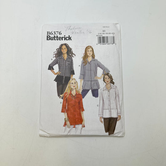 Sewing Pattern - Womenswear - Butterick B6376
