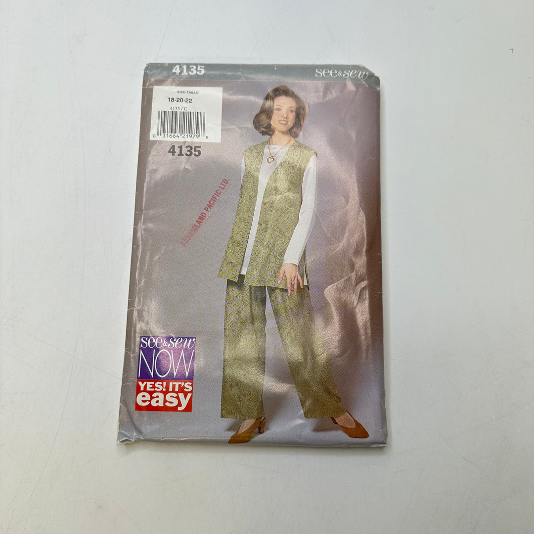 Sewing Pattern - Womenswear - Butterick 4135