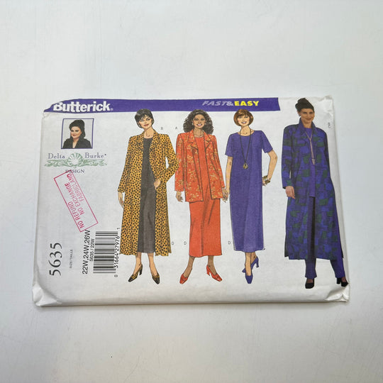 Sewing Pattern - Womenswear - Butterick 563522W