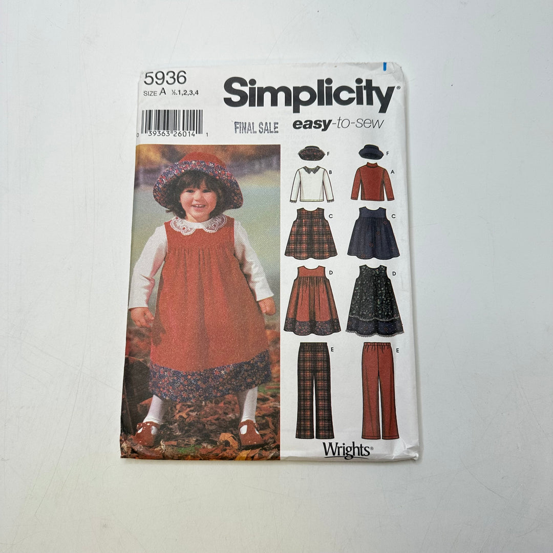 Sewing Pattern - Childrenswear - Simplicity 5936