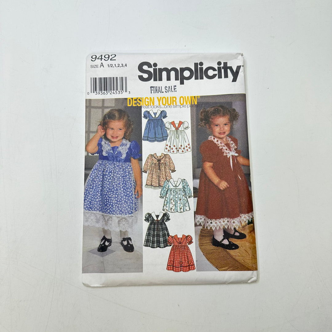 Sewing Pattern - Childrenswear - Simplicity 9492