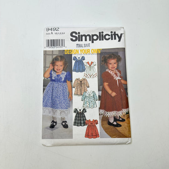 Sewing Pattern - Childrenswear - Simplicity 9492