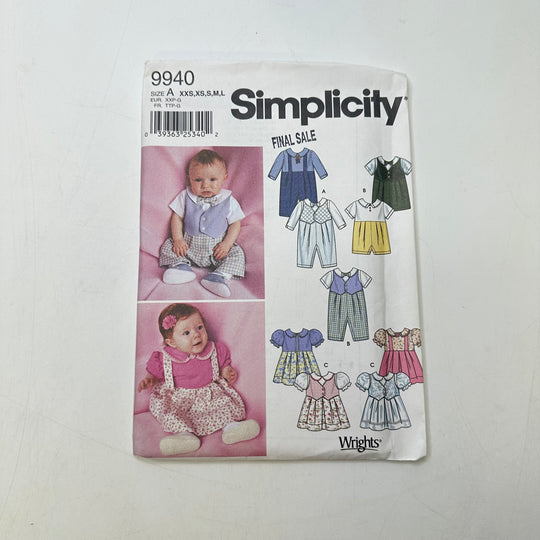Sewing Pattern - Childrenswear - Simplicity 9940