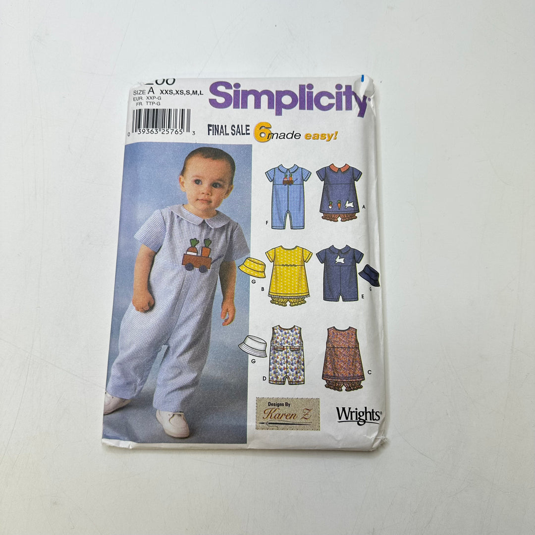 Sewing Pattern - Childrenswear - Simplicity 7200