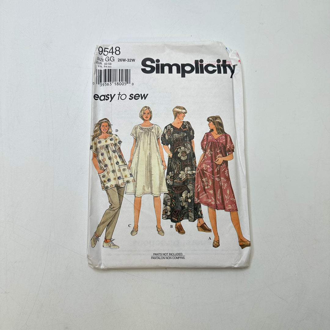 Sewing Pattern - Womenswear - Simplicity 9548