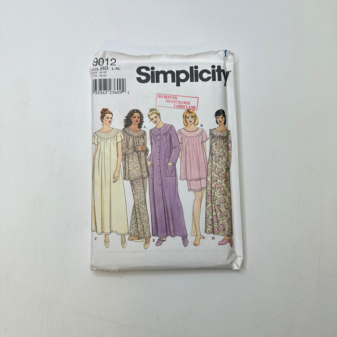 Sewing Pattern - Womenswear - Simplicity 9012